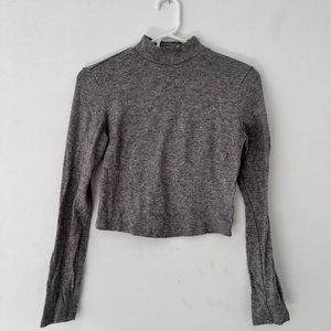 Azalea Cropped Mockneck Sweater Top